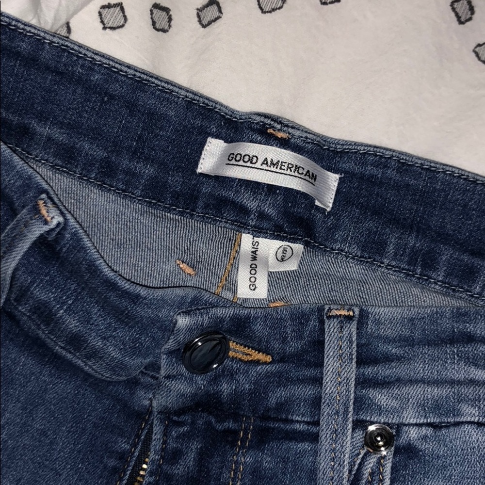 Good American Good Waist ripped skinny jeans